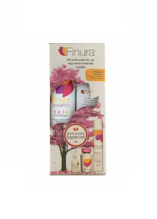 KIT FINURA SHAMPOO + TABLETAS X 2 UDS