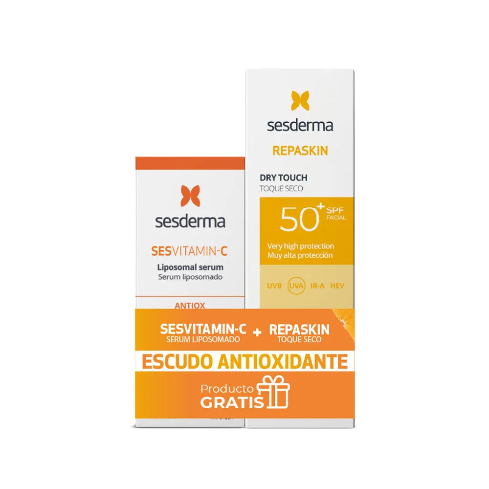 KIT SESVITAMIN C SERUM + REPASKIN TOQUE SPF 50+