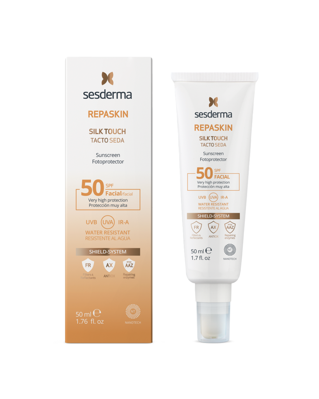 REPASKIN TACTO SEDA SPF50+ X 50ML